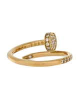 Pre-Owned Cartier Small Juste un Clou Paved Ring 18K Gold with Diamonds