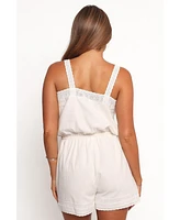 Petal and Pup Women's Joanina Lace Trim Romper