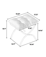 Lazy Chair with Ottoman - Grey