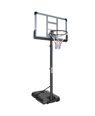 Portable Basketball Hoop Backboard System Stand Height Adjustable 6.6ft
