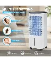 3-in-1 Evaporative Portable Air Cooler Fan & Humidifier, 6L Water Tank, 3 Speeds