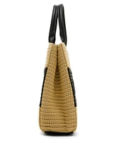 Steve Madden Blopez-s Straw Large Satchel Bag