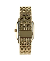 Peugeot Women's Gold Tank Bracelet Watch with Panther Link Gold-Tone Bracelet Strap