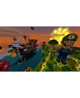 Nintendo Switch White Oled Console with Minecraft: Switch Edition, Surge Accessory Gaming Kit, MightySkins Console and Controller Skin Voucher, and 1