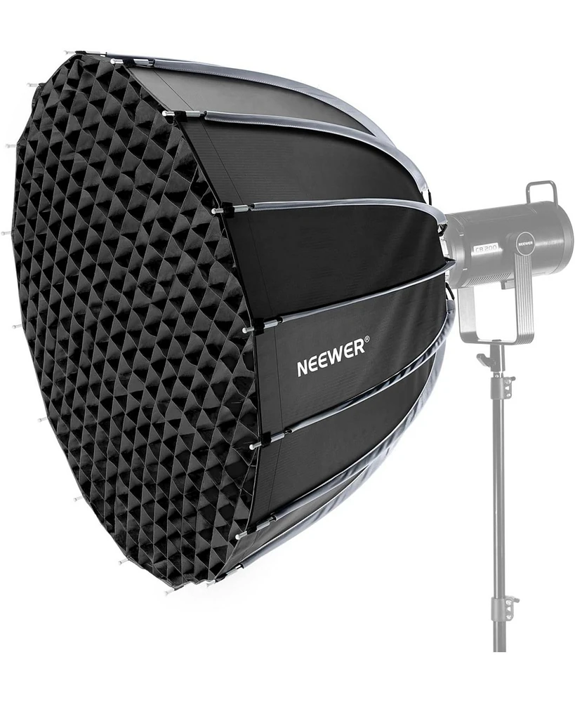 Neewer 35.4"/90cm Parabolic Softbox Bowens Mount, Quick Release with Diffusers/Grid/Bag for Video Continuous Lighting CB60 CB200B MS60 MS150B Q4