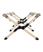 Portable Beech Wood Picnic Table - Foldable & Large