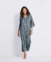 Reistor Women's Maxi Dress with Side Slits Mosaic
