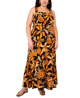 Vince Camuto Plus Square-Neck Sleeveless Maxi Dress