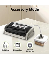 Bonsenkitchen Vacuum Sealer Machine, Globefish Technology for Perfect Vacuum Sealing, Powerful Low-Noise Food Vacuum Sealer with Easy Handle Design, B