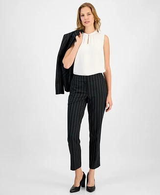 Kasper Women's Pinstriped Straight-Leg Pants, Regular & Petites