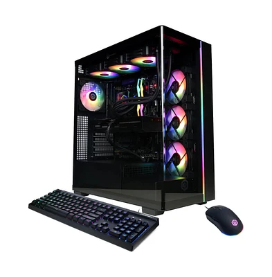 Gamer Supreme Liquid Cool Gaming Desktop Ryzen 7 9800X3D 32GB Ram Nvidia GeForce Rtx 5070 Ti 2TB Ssd Storage - Black