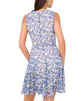 Vince Camuto Women's Printed Fit & Flare Dress