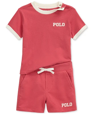 Polo Ralph Lauren Baby Boys Jersey Tee & French Terry Short Set