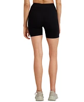 Reebok Women's Ribbed Solid-Color 6" Bike Shorts