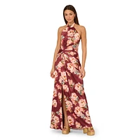 Adrianna Women's Sleeveless Halter A-Line Dress