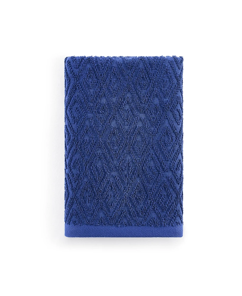 John Robshaw Maze Solid Texture Cotton Hand Towel, 30" x 20"