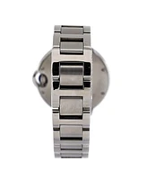 Pre-Owned Cartier Ballon Bleu de Cartier Automatic Watch in Stainless Steel with Diamond Bezel 33mm