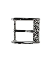 Trafalgar Men's 40mm Solid Brass Basketweave Design Italian Harness Belt Buckle