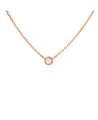 Pre-Owned Cartier Xs Cartier D'Amour Pendant Necklace 18K Rose Gold with Diamond