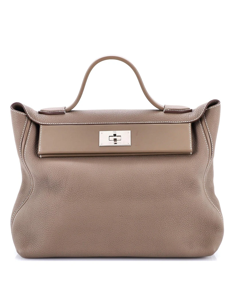 Pre-Owned Hermes 35 24/24 Bag Togo with Swift