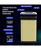 50L Smart automatic Trash Cans - Full Intelligent Sensor -yellow