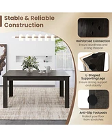 63 Inch Rectangular Modern Dining Kitchen Table