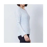 Etcetera Women's Diamond Cable Sweater Windward