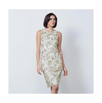 Etcetera Women's Floral Embroidered Dress Olympia