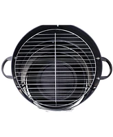 17" Steel Charcoal Smoker Bbq Grill - Black