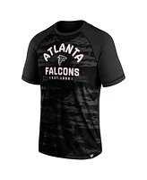 Fanatics Men's Black Atlanta Falcons Hail Mary Raglan T-Shirt