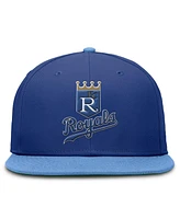 Nike Men's Royal/Light Blue Kansas City Athletics Cooperstown Collection True Primetime Two-Tone Performance Fitted Hat