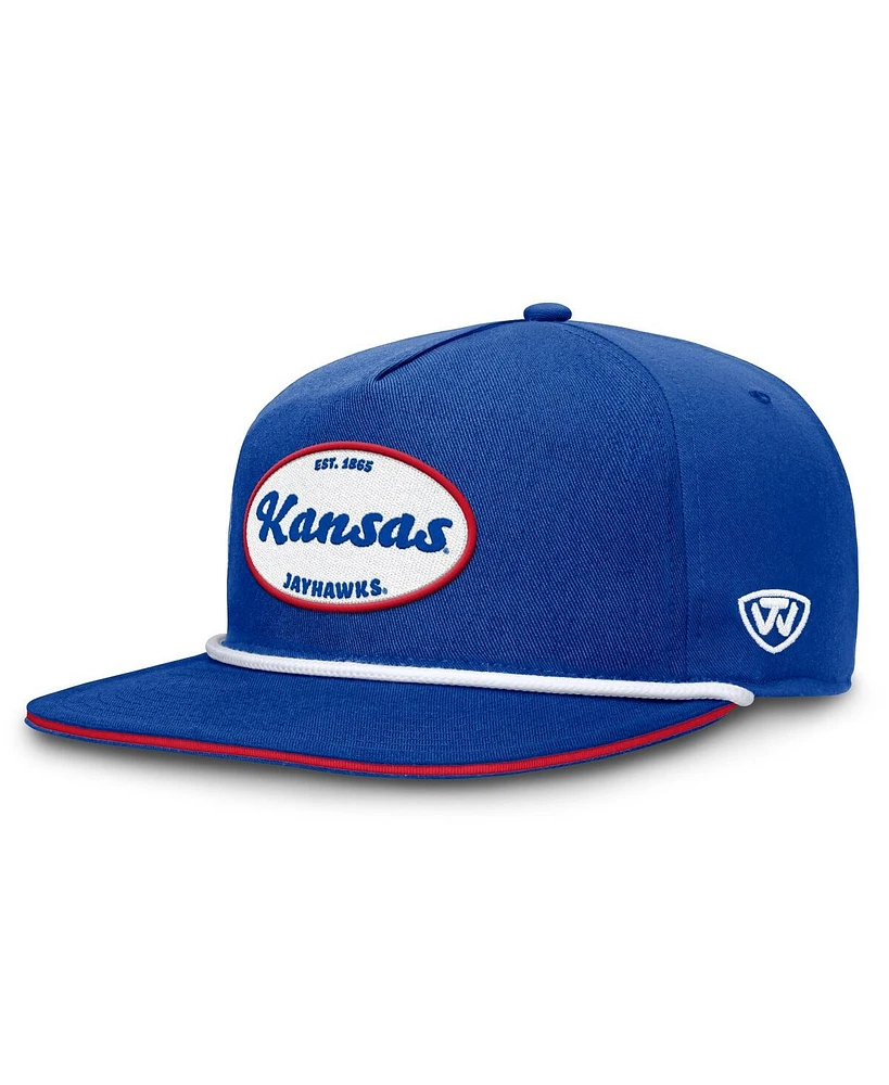Top of the World Men's Royal Kansas Jayhawks Iron Golfer Adjustable Hat