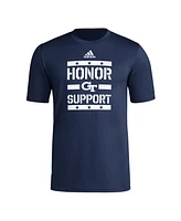 Adidas Men's Navy Georgia Tech Yellow Jackets Honor Support Pre-Game T-Shirt