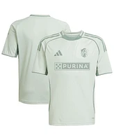 Adidas Big Boys and Girls Light Green St. Louis City Sc 2025 One Planet Pre-Match Jersey