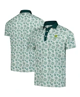 Puma Men's White John Deere Classic Pique Flower Fields Polo Shirt