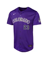 Nike Big Boys and Girls Kris Bryant Purple Colorado Rockies Alternate Limited Player Jersey