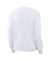 Nike Women's White Cleveland Browns Essential Long Sleeve Boxy T-Shirt