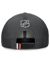 Fanatics Men's Gray New York Islanders Authentic Pro Home Ice Trucker Adjustable Hat