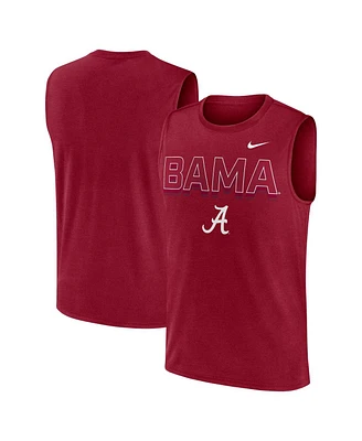 Nike Men's Crimson Alabama Tide Primetime Tricode Legend Performance Tank Top