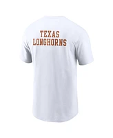 Nike Men's White Texas Longhorns 2-Hit Stacked T-Shirt