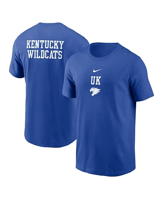 Nike Men's Royal Kentucky Wildcats 2-Hit Stacked T-Shirt