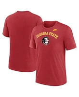 Nike Men's Heather Garnet Florida State Seminoles Legacy Arch Tri-Blend T-Shirt