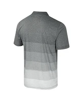 Colosseum Men's Gray Michigan State Spartans Striped Mesh Polo Shirt