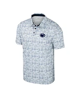 Colosseum Men's Navy/White Penn State Nittany Lions Big Tall Allover Polo Shirt