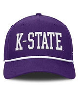 Fanatics Men's Purple Kansas State Wildcats Foul Ball Rope Adjustable Hat