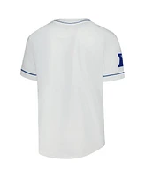 Starter Men's White Detroit Lions Relay Full-Button Baseball Jersey