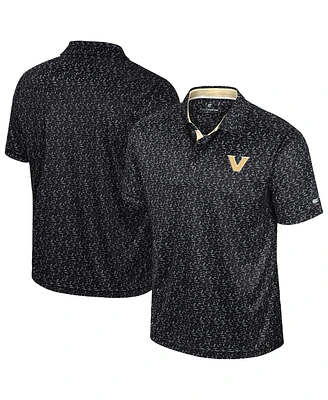 Colosseum Men's Black Vanderbilt Commodores Sublimated Golf Polo Shirt