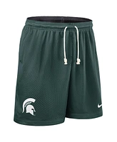 Nike Men's Green/Charcoal Michigan State Spartans 2025 Sideline Reversible Performance Shorts