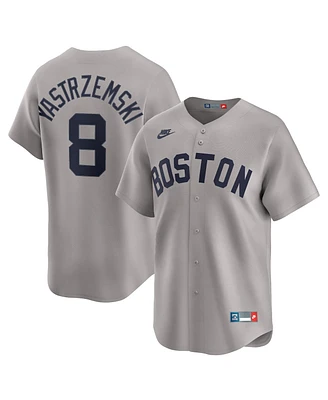 Nike Men's Carl Yastrzemski Gray Boston Red Sox Throwback Cooperstown Collection Limited Jersey