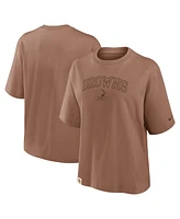 Nike Women's Brown Cleveland Browns Glory Arch Boxy T-Shirt